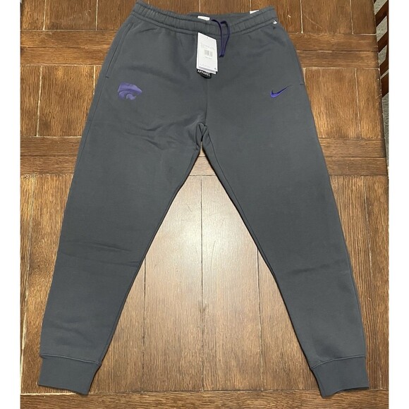 Nike KSU Kansas State Wildcats Team Issued Grey Training Pants Mens S NWT - Picture 1 of 6